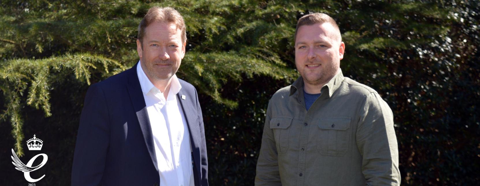 James Hutton Institute Chief Executive Colin Campbell & Sustainability Officer Stefan Jindra